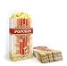 100 Popcorn Serving Bags - 'Small' Standalone Flat Bottom Paper Bag Style