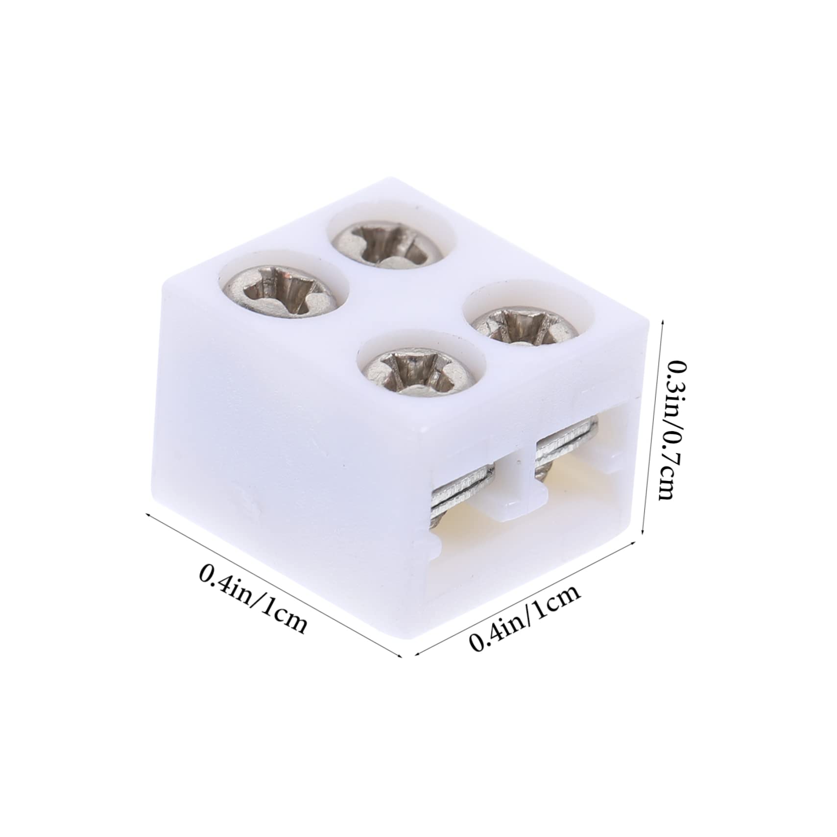 Holibanna Conectores para Tiras de Luz LED de 8 Mm Diseño de Tornillo, Material Plástico, Paquete de 50 Piezas para Conexión Rápida y Segura en Instalaciones Eléctricas