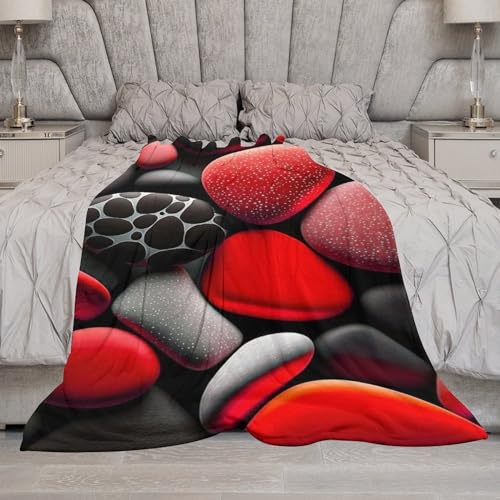 Manta de franela gris de piedra de 100x130 cm para sofa y cama 7