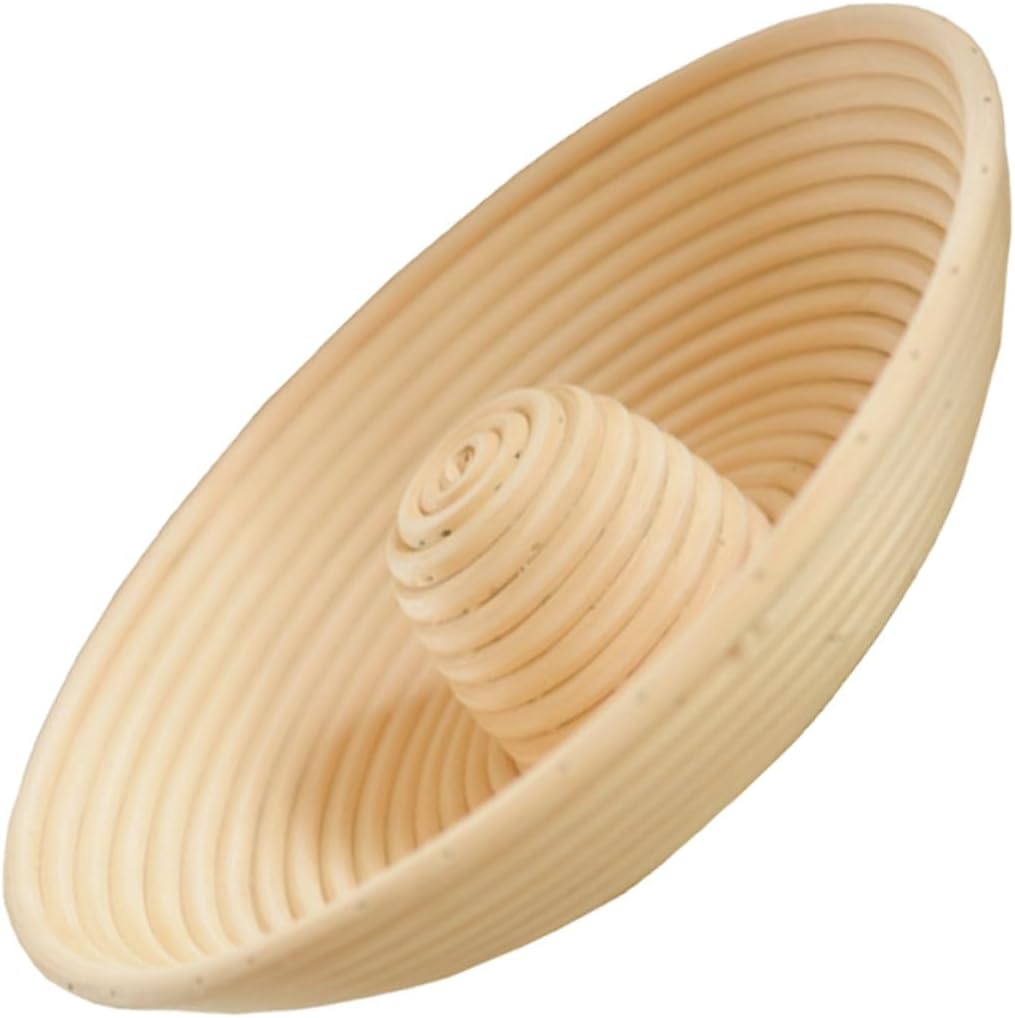 COLLBATH Bread Proofing Basket 22x8cm Natural Rattan Banneton Dough Basket for Sourdough Baking Home Bakers Random Color