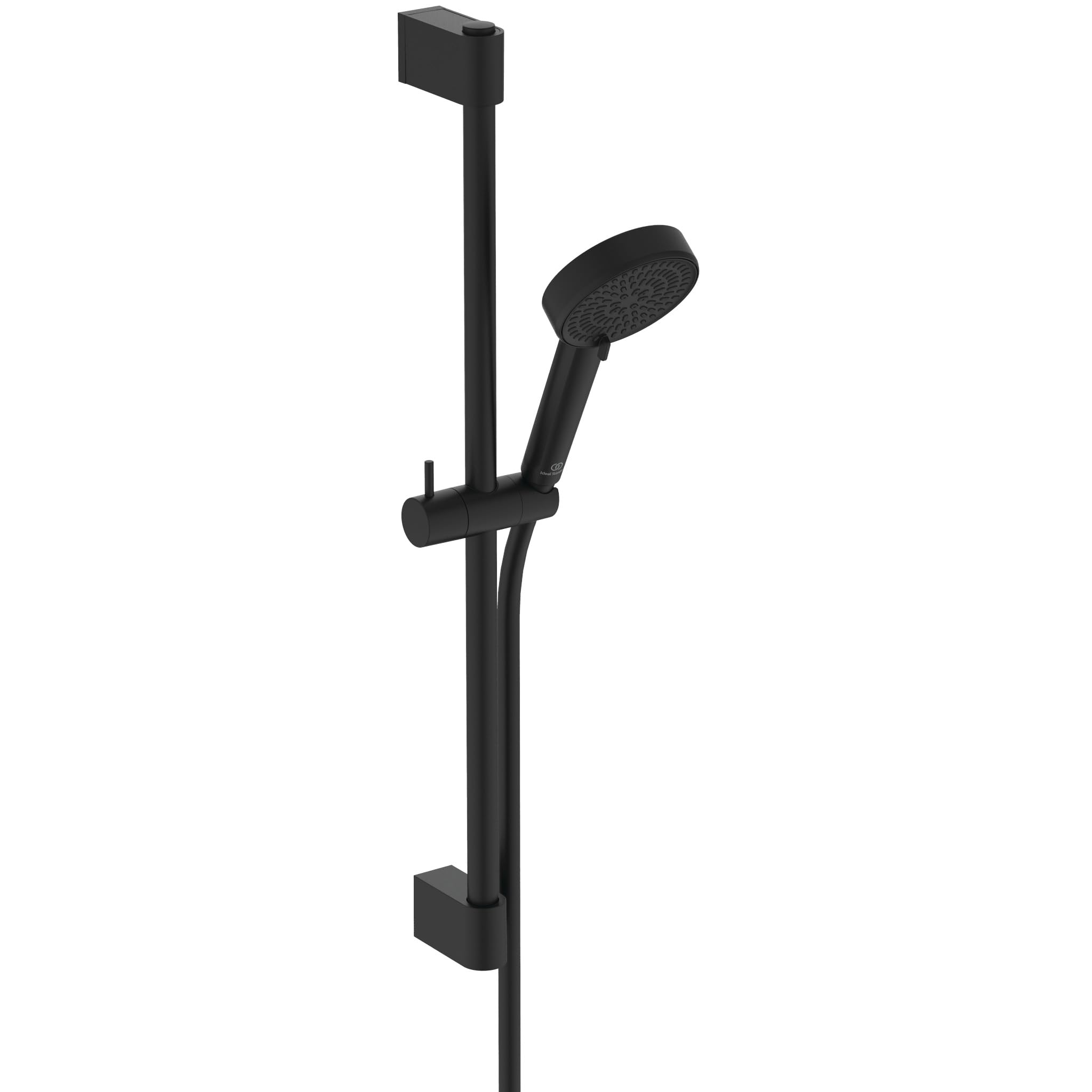 Ideal Standard Alero RENO Duschset mit 640 mm Brausestange – Schwarz Matt | Wassersparende Brausekombination mit 640 mm Stange, Brause mit zwei Strahlarten, Idealflex-Duschschlauch 1750 mm, BE178XG
