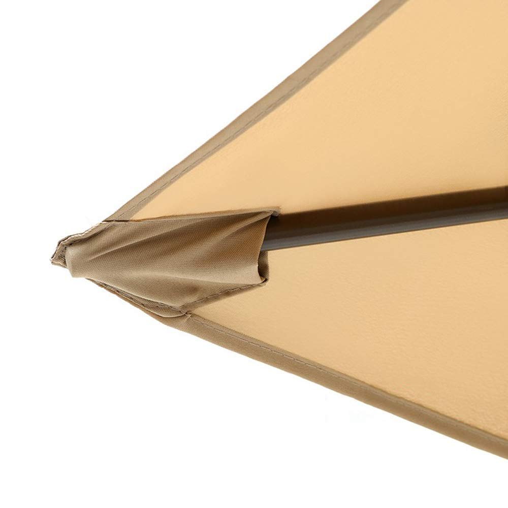 Parasol tarasowy balkon parasol przeciwsłoneczny | prostokątny Parasol/korba ręczna/przechylny, do ogrodu/plaży/rynku/stolik kawowy/basen-bez podstawy good