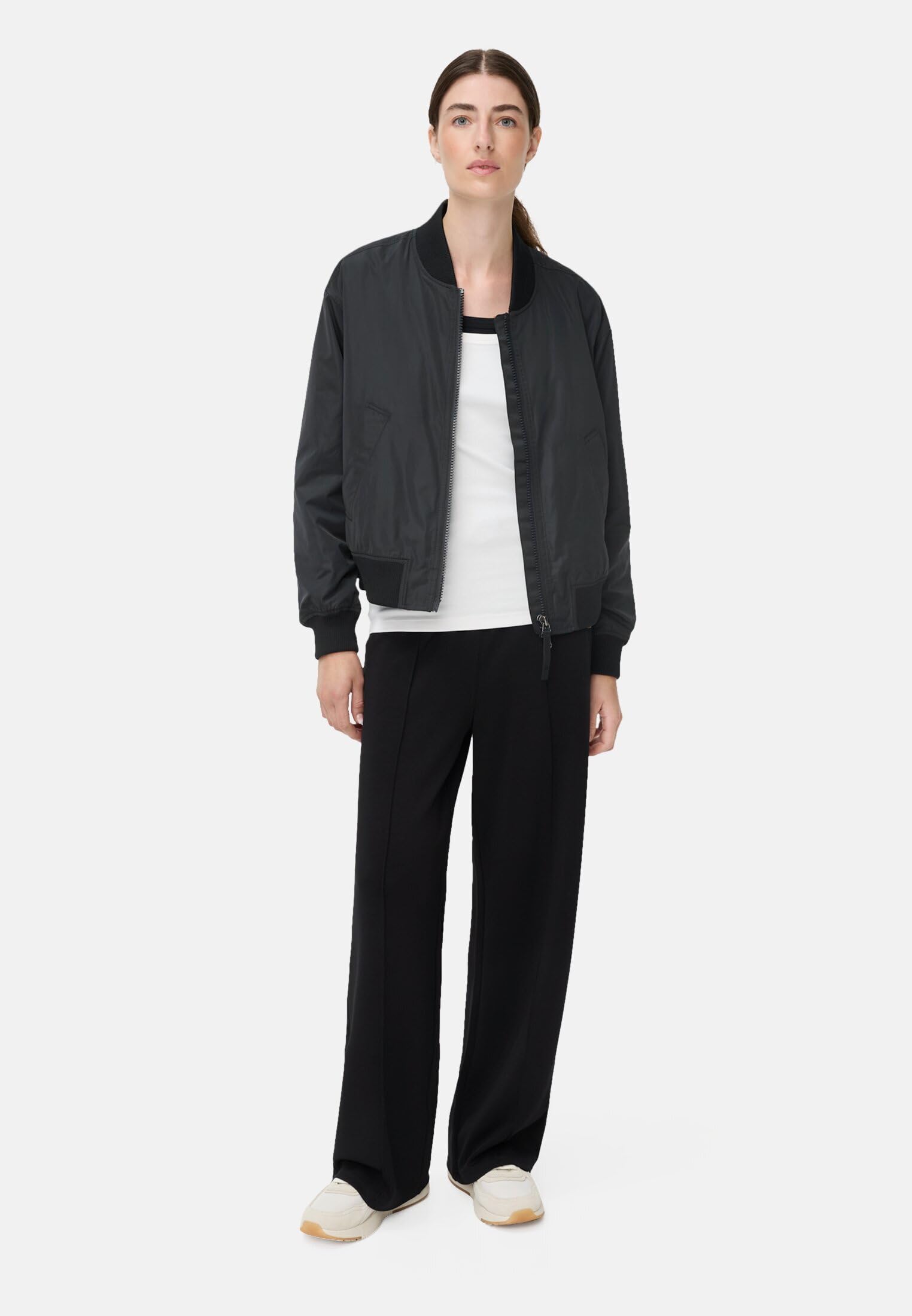 camel active Damen Bomberjacke mit 2-Wege-Reißverschluss