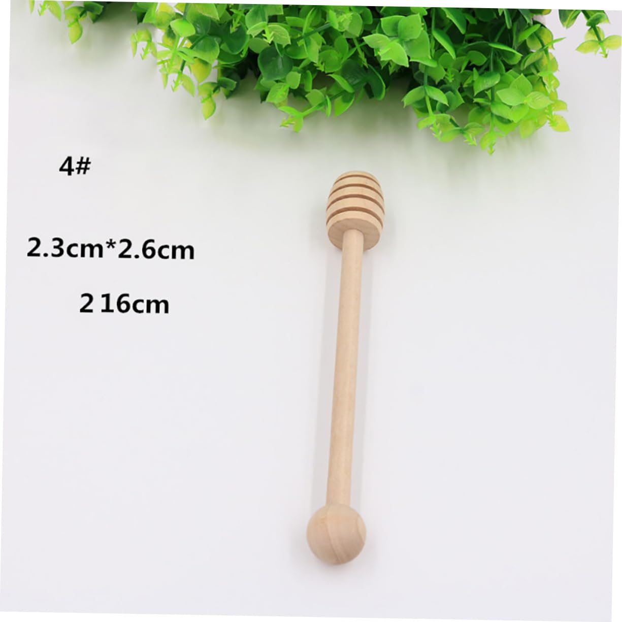 STOBAZA 2Pcs Wooden Sticks Versatile Stirrer for Honey Syrups Jam for Honey Pots Jars Containers Baking Culinary Use