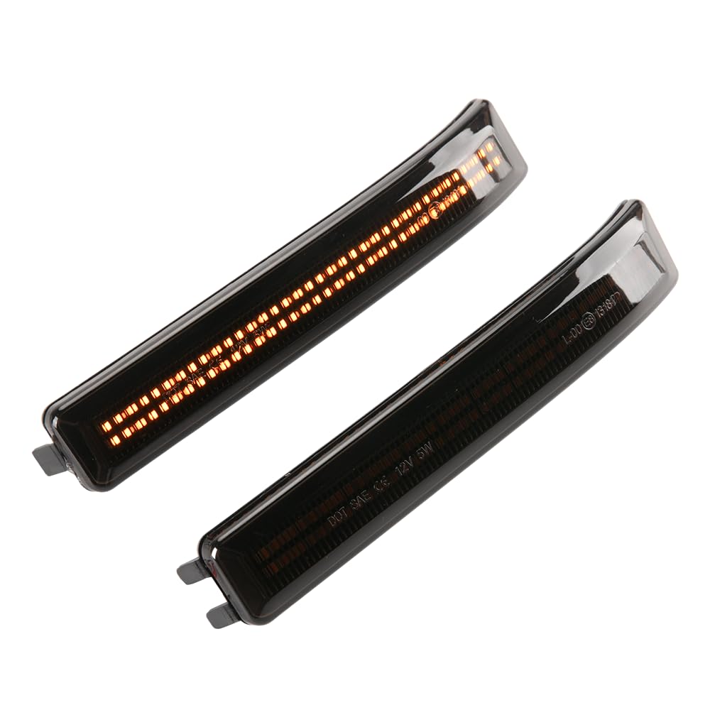 LED Turn Signal Light Assembly Door Mirror Turn Signal Indicator Light - Compatible for Ford F-150 2009-2013 3.5L V6 - Gas, 3.7L V6 - Flex - Replace Part 9L3Z-17E748-AA, 9L3Z-17E749-AA Set of 2