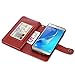 TabPow Galaxy J7 V Case, Galaxy J7 Prime Case, Galaxy J7 Perx Case, 10 Card Slot - ID Slot, Button Wallet Folio PU Leather Cover with Detachable Magnetic Case for Samsung Galaxy J7 V (2017) - Brown