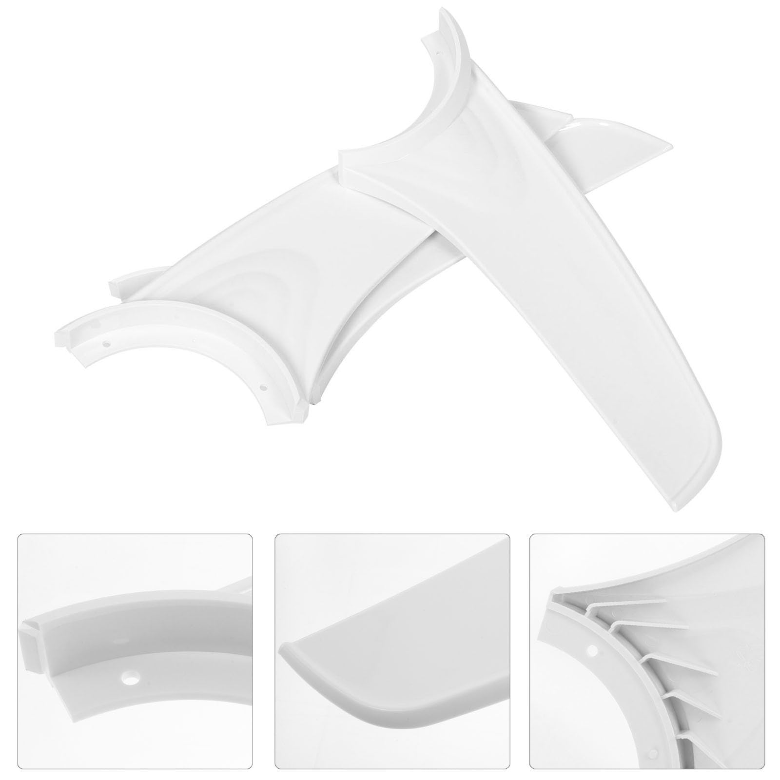EXCEART 3 Pezzi Ventilatore da Soffitto Pale in Plastica Bianco