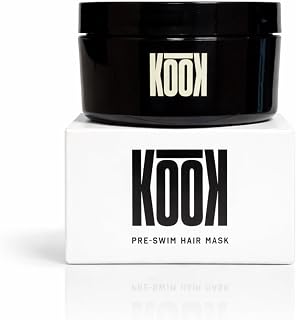 KOOK Pre-Swim Hair Protection, Wax-Based Leave-In Mask, Conditioner Alternative, Chlorine, Saltwater & UV Protector, Tangle Free, for All Hair Type, Reef Safe, Water-Resistant Formula