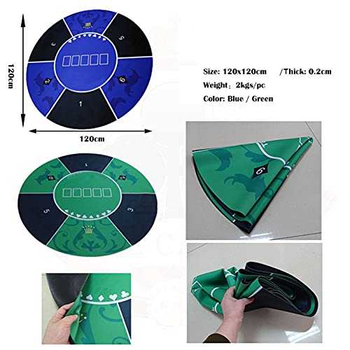 Wertyu Poker Table Layout Portable Rubber Poker Mat, Professional Poker Mat, Non-Slip And Folding Poker Card Tabletop Layout For Playing Cards, Poker Games, Blackjack, Casino Use (Color:b) #TOP2