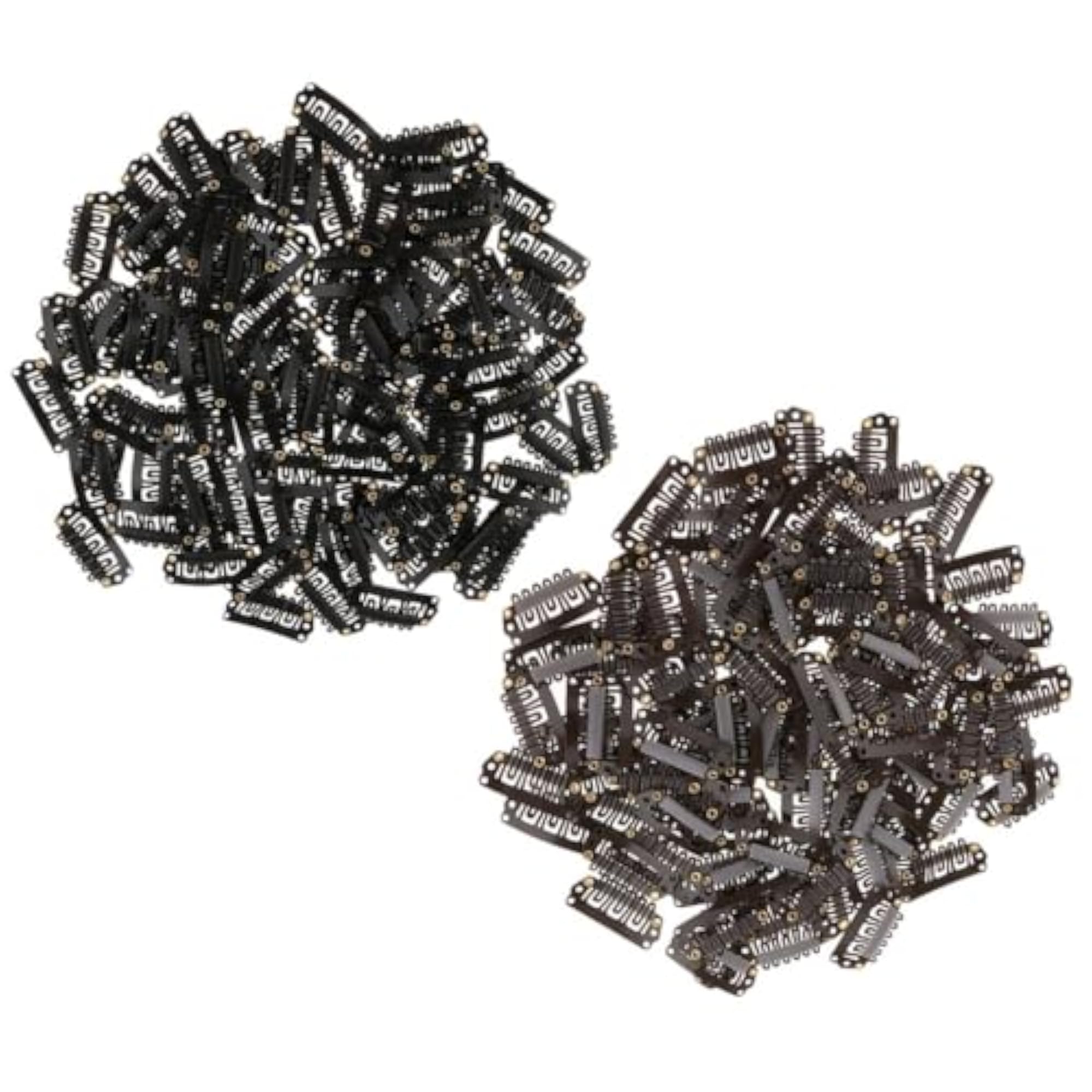 200x Hairpiece Hair Extension Snap Clips 6 Teeth U Shape