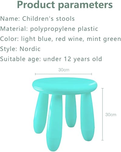 Miniatura 3 de Soerreo Taburetes para niños, taburetes de aprendizaje de jardín de infantes, taburete de tocador para niños, taburetes ligeros de plástico son