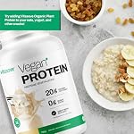 Vitasave Vegan Protein Powder – 20g Plant-Based Protein per Serving – Dairy-Free, Soy-Free, Gluten-Free, Sugar-Free – Keto & Low-Carb – Natural Vanilla Flavour – 750g Tub