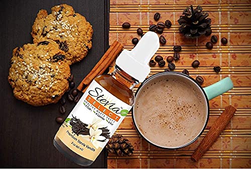 Stevia Drops Vanilla & Irish Cream With Pure Stevia Extract Sugar Substitute Keto Sugar-Free Stevia Bundle 3 Pack #TOP3