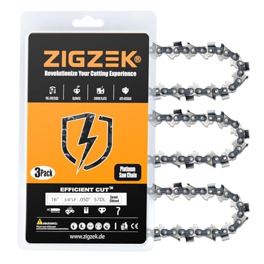 16" Replacement Chain for Echo CS-3510/352/3400/400, Worx WG300 Chainsaw