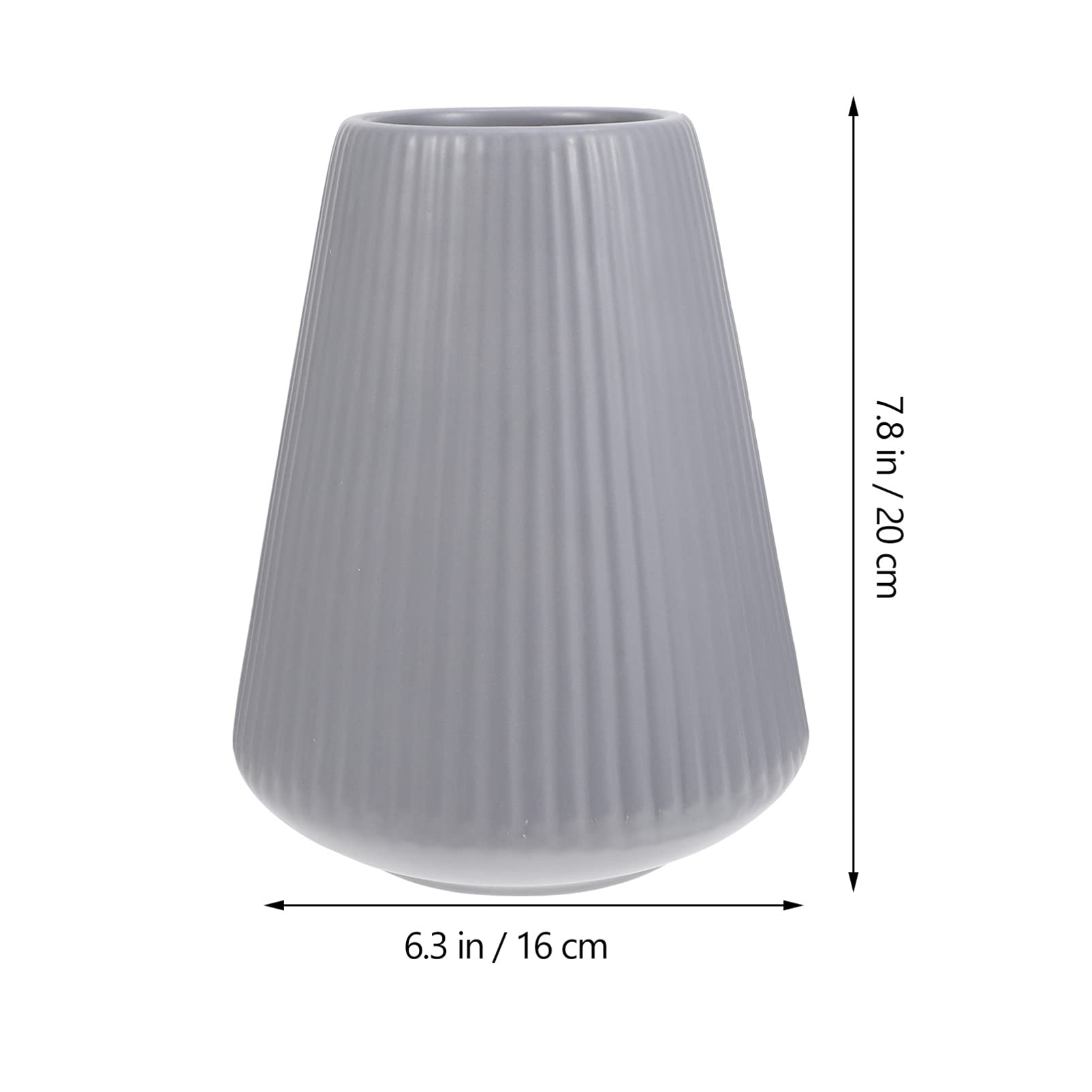 Vaso in Ceramica per Fiori 2 Pezzi, Stile Costiero | Finitura Opaca, per Casa e Balcone, Oggetto Decorativo da Tavolo, Presenza Artistica Raffinata