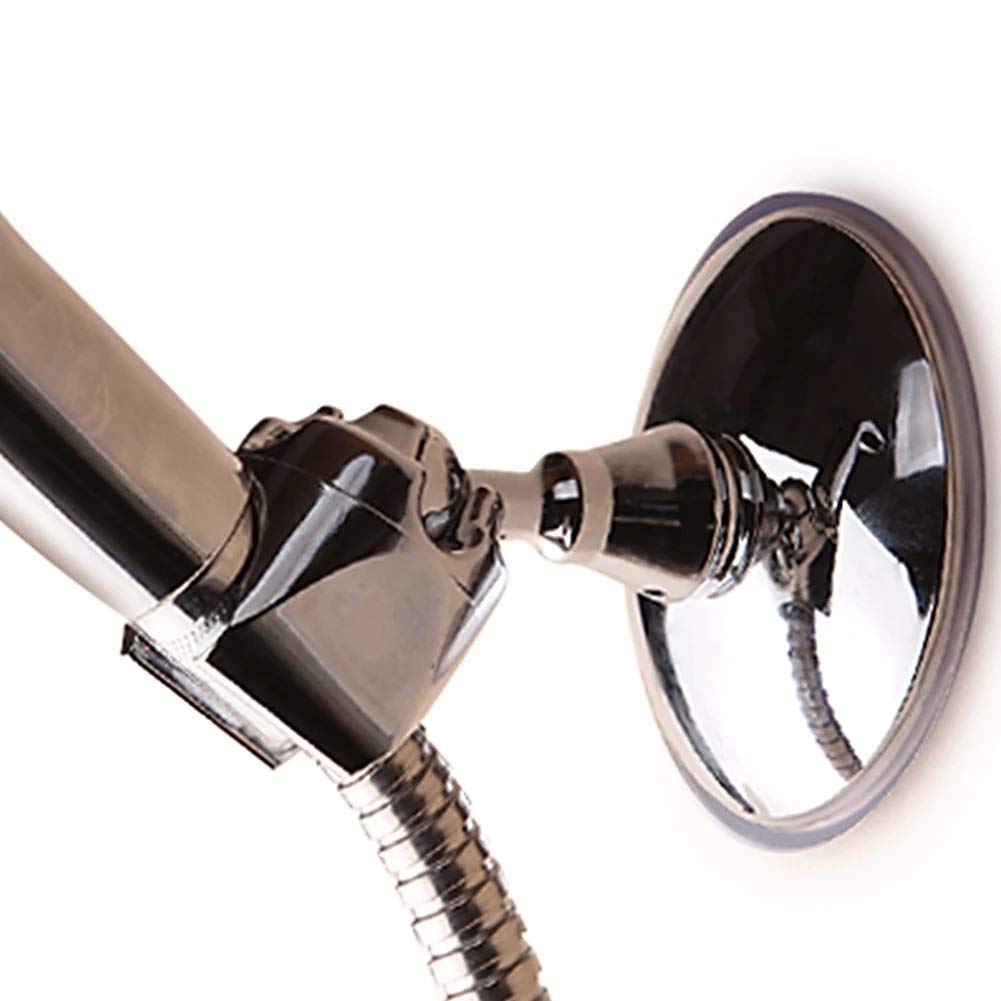 Soporte de la cabeza de la ducha de la succión del soporte de la pared del montaje de la pared ABS Ajustable Soporte de vacío extraíble Portátil Plata