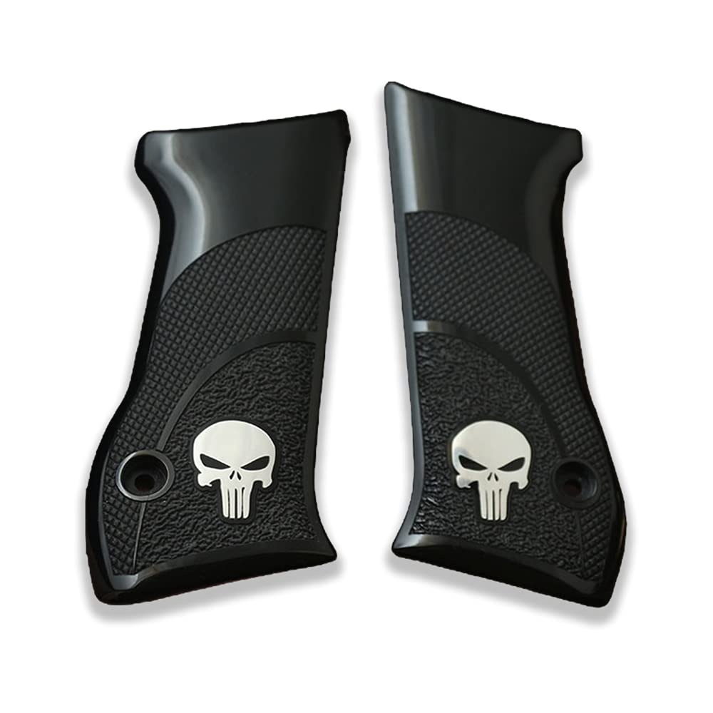 Poignées De Rechange En Acrylique Blanc Pour Pistolet Jericho 941 F / FS - Marque KSD - Compatibles - Neuf