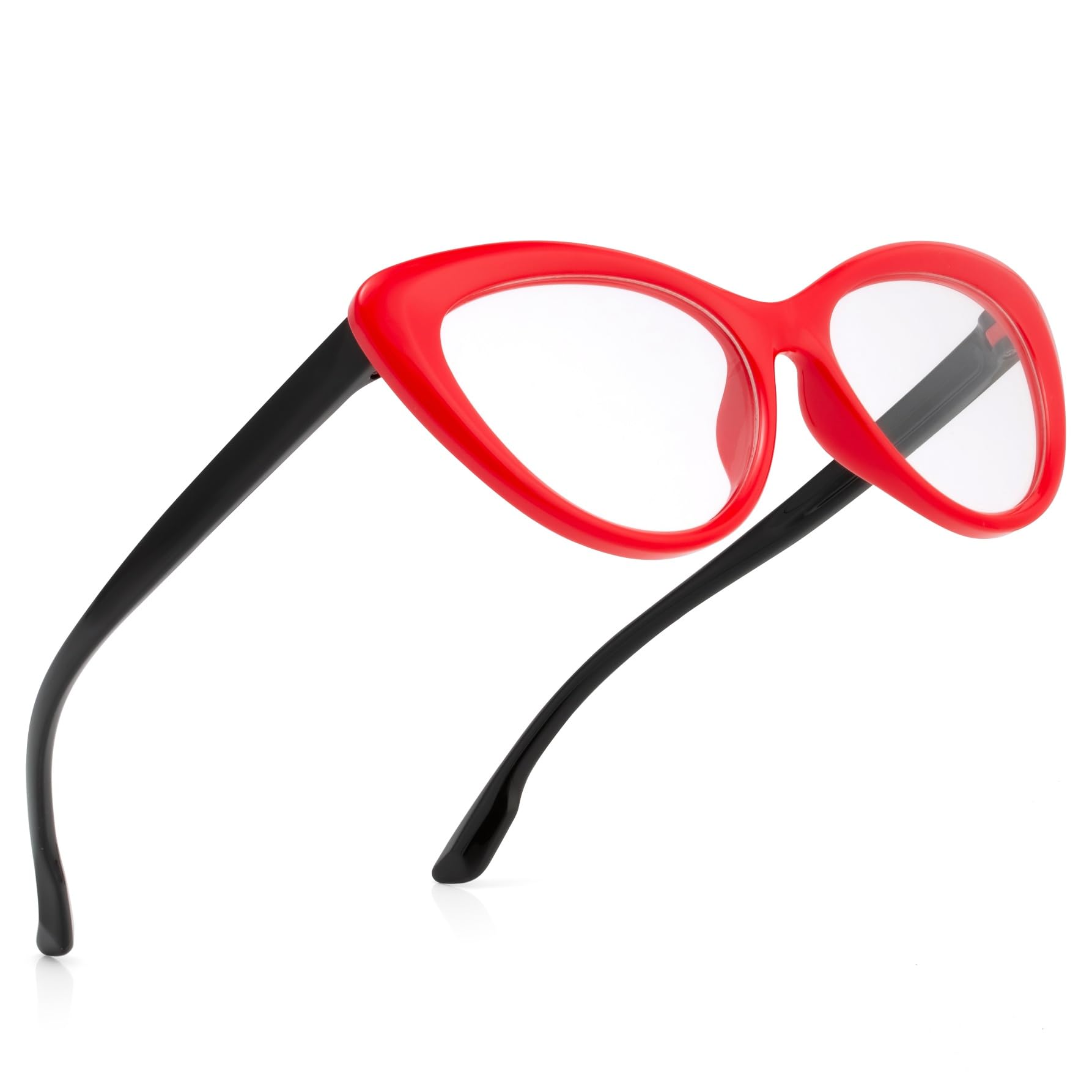 ROYAL SON Cat Eye Red Black Spectacles Frames (6-12 Age) - SFKID0055-C2 - Image 6 thumbnail