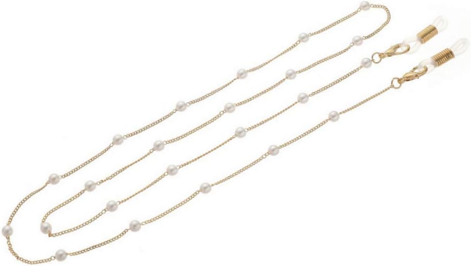 Pearl Sunglasses Chian Reading Glasses Chain Strap Necklace for Women