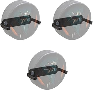 HIDEit Mounts Puck Wall Mount 3 Pack - Steel Hockey Puck Wall Holder - Hockey Puck Holder for NHL Hockey Pucks - Display Your Favorite NHL Team or Autographed Puck