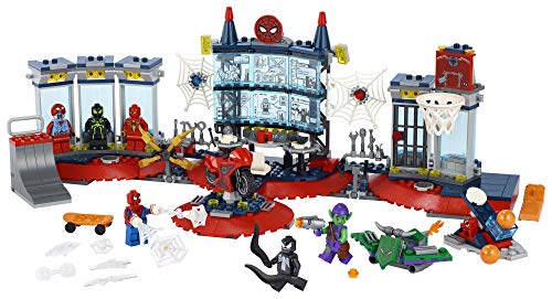 Lego Marvel Spider-Man Attack On The Spider Lair 76175 Cool Building Toy, Featuring The Spider-Man Headquarters; Includes Spider-Man, Green Goblin And Venom Minifigures, New 2021 (466 Pieces) #TOP1