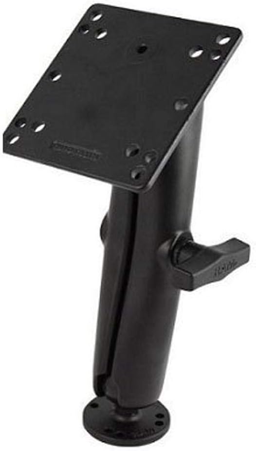RAM Mounts (RAM-101U-D-246 1.5" Diameter Ball Mount with Long Double Socket Arm, 2.5" Round Base (Amps Hole Pattern) and 4.75" Square Base (Vesa 75 mm and 100 mm Hole Patterns)