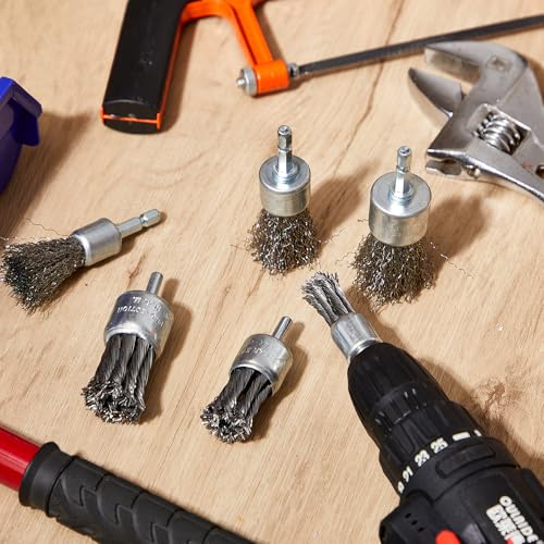 Brosse métallique pour perceuse Threlaco élimine la rouille incrustée sans effort - 7