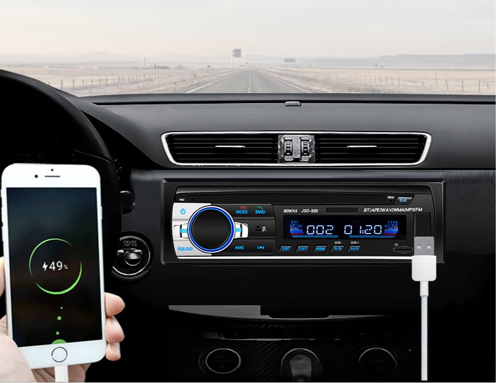 Amazon | Larzizl カーオーディオ 1DIN 車載 プレーヤー MP3 FMラジオ