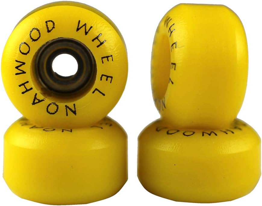 NOAHWOOD Fingerboards PRO Wheels(PRO Bearing 4Pcs/Set) (Yellow, II)