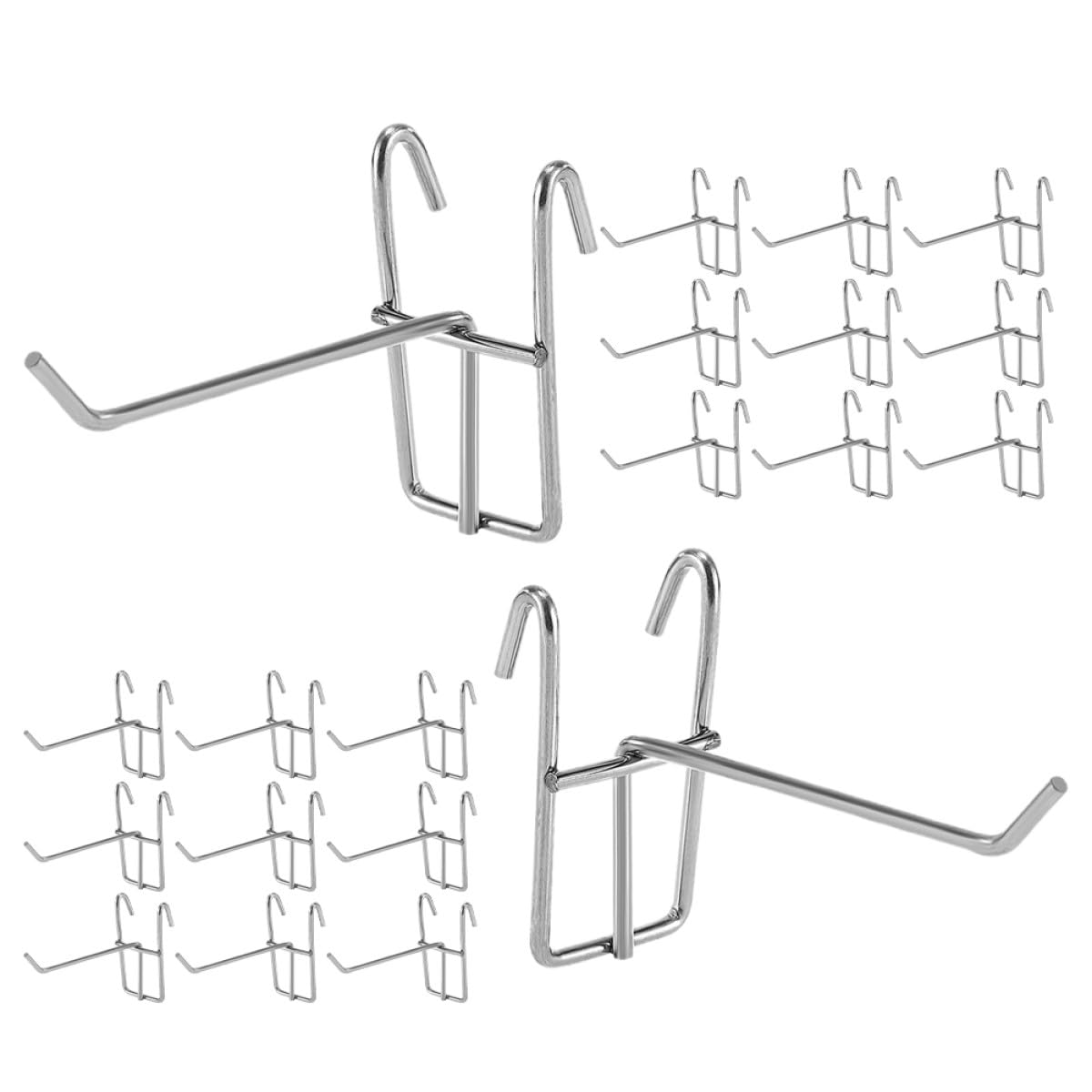 Crochets pour mur grillagé Milisten, accessoires muraux robustes pour organisation en acier