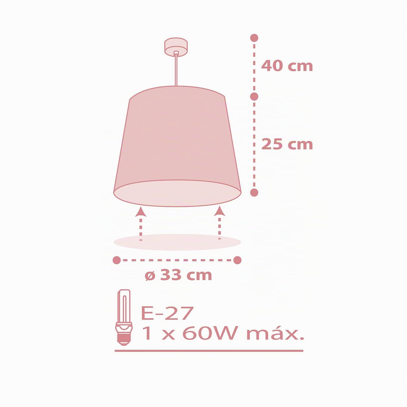 Dalber Lampada da soffitto a sospensione per Bambini Star Light Stelle rosa