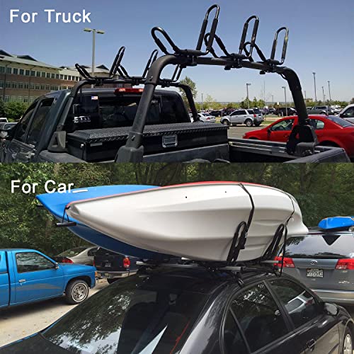 J Bar Kayak Rooftop Racks, Kayak Carrier Rack Set Kano Boot Surf Ski Roof Top Mount Bar Rack Auto SUV Crossbar(2 rekken voor 1 kajak) - Image 4