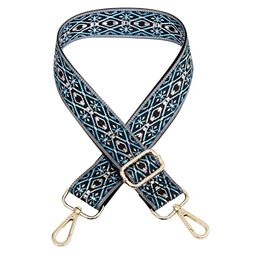 Image of Wide Shoulder Strap Adjustable Shoulder Strap Bohemian Purse Strap Fashion Replacement Straps for Crossbody Handbag Guitar