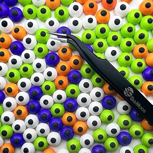 SE Si&Moos Small Edible Eyeballs Small Colored Monster Eyes with Tweezers