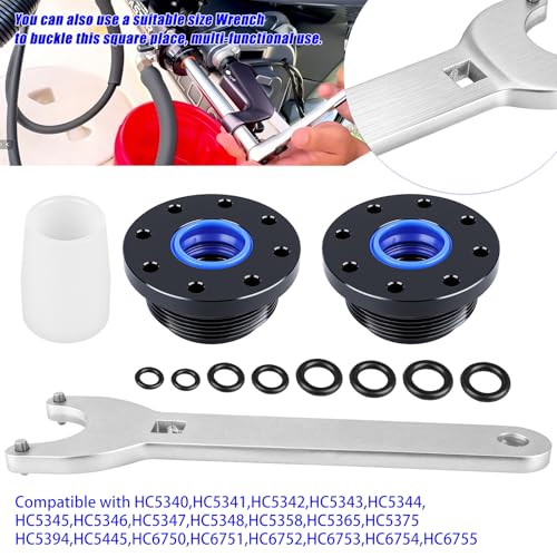 Image of HC5345 Hydraulic Steering Cylinder Seal Kit with Pin Wrench HS5157 Compatible with HC5340 HC5341 HC5342 HC5343 HC5344 HC5345 HC6750 HC6751 Restore Hydraulic Steering Performance