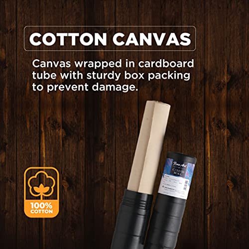 Image of Pidilite Fevicryl Fine Art Canvas Roll for Painting, 100% Cotton Canvas Roll, Ideal for Acrylic & Oil Painting(5m)