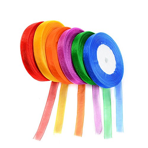 Idealeben 6pcs multicolore nastri decorativi...