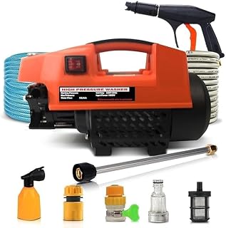 Episkey 1800W High Pressure Washer Machine 120 Bar Powerful Cleaning Performance 6L/Min Water Flow Auto-Stop System, Ventu... Price In India