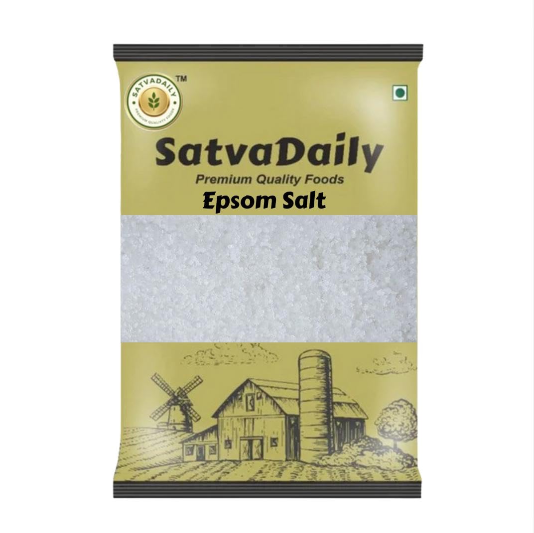 SatvaDaily Bath Salt Crystal And Bath - 500g | For Muscle Relief, Relieves Aches & Pain 500g, Granule Epsom Salt granule for Foot Bath Body Relax Muscle Relieves Aches Pain | For Plants Growth 500g-image-42