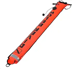 Bóia de Marcador SMB de Mergulho Inflável de Alta Visibilidade de 5 Pés e Este Marcador de Mergulho Inflável é Fácil de Marcar MarkerDiving Marker Marker BuoyDiving MarkerDiving