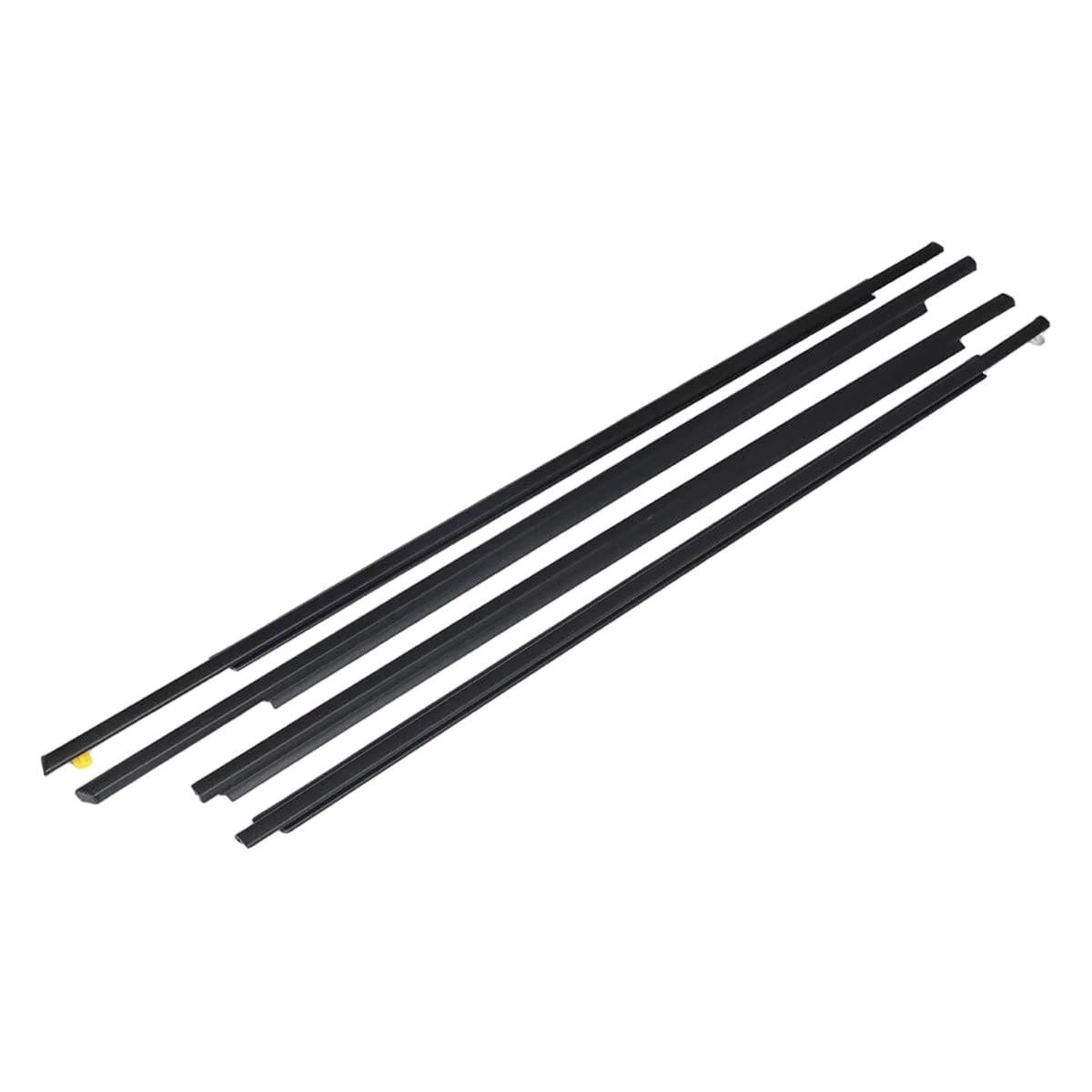 Mzxygkli One Color Car Window Weather Strip 4Pcs Car Outer Window Rubber Weatherstrip Waterproof Pressure Strip Sealing For Prius For Nhw20 2003-2009