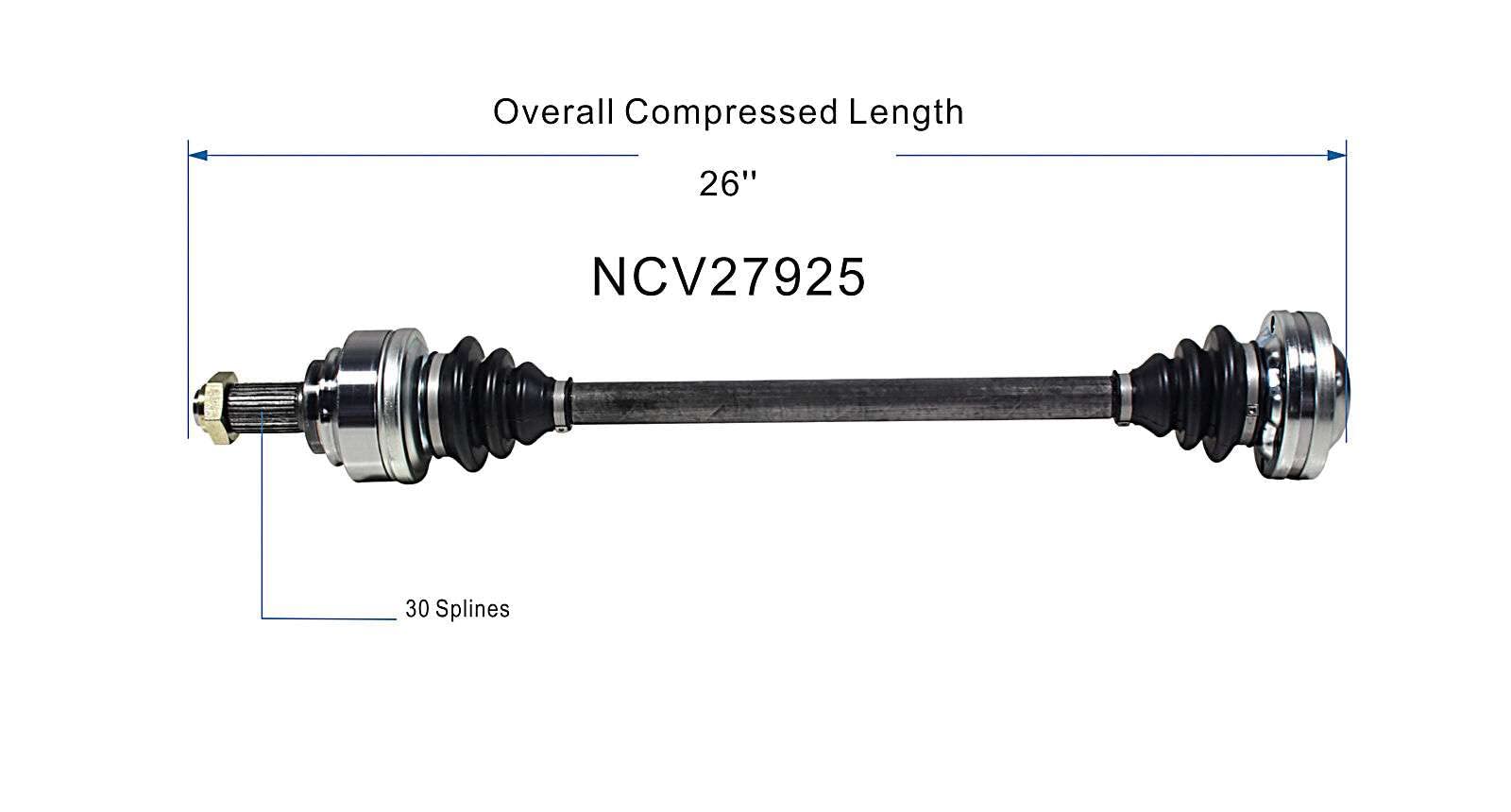Amazon.com: GSP NCV27925 CV Axle Shaft Assembly - Left or Right