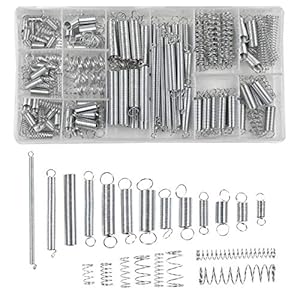 Chstarina 200 Stück Druck- und Zugfedern Set