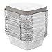 Tiger Chef Aluminum Pans with Lids - Foil Pans - Disposable to Go Containers for Take Out, Storing and Freezing - Oblong 1 LB 5.56" X 4.56" X 1.63" with Board Lids - 50 Pack