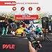 Pyle PPHP155ST Wireless Portable PA Speaker System - 1500W High Powered Bluetooth Compatible Active Outdoor Sound Speakers w/ USB SD MP3 RCA - 35mm Mount, Stand, Microphone, Power Cable, Black, 15