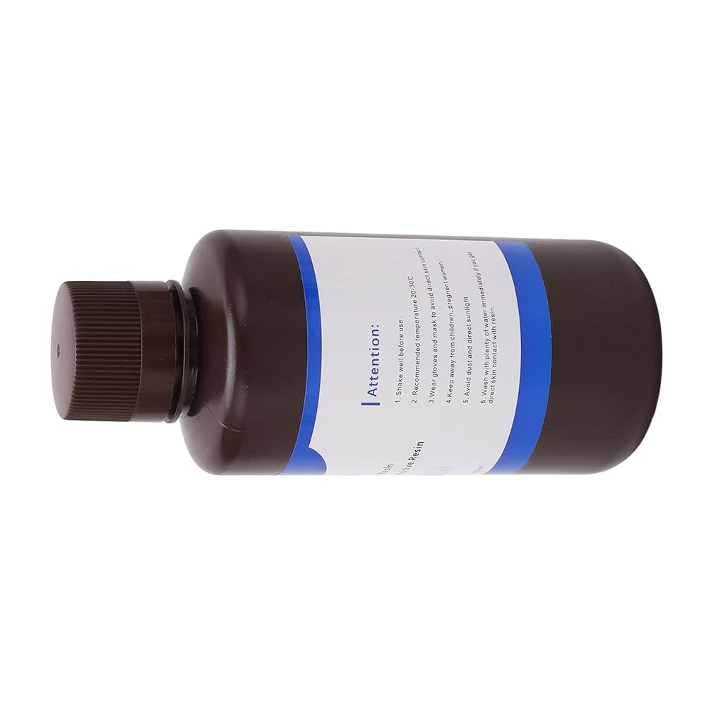 Résine d&rsquo;imprimante 3D raccourcit le temps de durcissement LCD DLP photopolymère résine durcissement UV haute dureté 500 g (transparent)