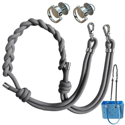8mm Gray Adjustable Paracord Bag Strap Replacement Crossbody for Bogg Bag