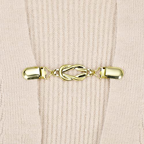 Image of uxcell Sweater Clips, Retro Cardigan Collar Clips, Shirt Clips Dresses Clip Brooch Shawl Clips for Women