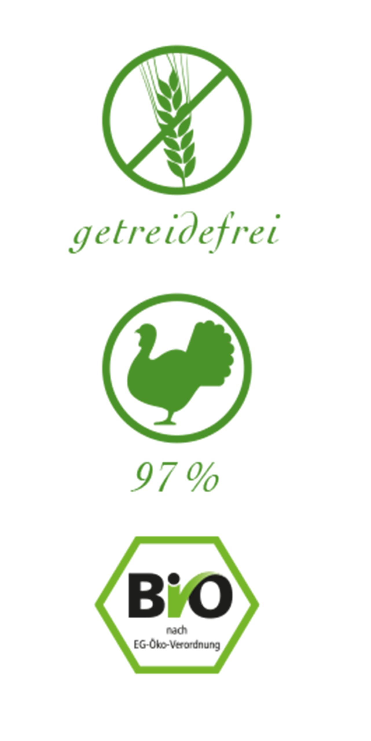defu Katzenfutter | 12 x 400 g | Bio Truthahn Sensitiv | Getreidefreies Premium Bio Nassfutter Menü | Alleinfuttermittel für Katzen