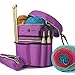 Stitch Happy Knitting Bag (Lilac): 7 Pocket Yarn Bag, Crochet Bag for Yarn Storage, Crochet Storage